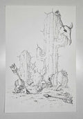 "Cactus" 9x6 Original Artwork