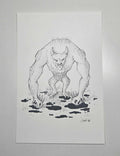 "Ogre" 9x6 Original Artwork